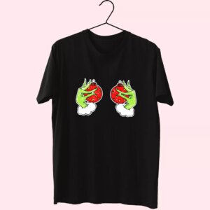 Funny Grinch’S Hand Is On The Breast T Shirt Xmas Design Funny Grinch’S Hand Is On The Breast T Shirt Xmas Design