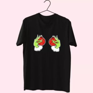 Funny Grinch'S Hand Is On The Breast T Shirt Xmas Design 3 Funny GrinchS Hand Is On The Breast T Shirt Xmas Design 4