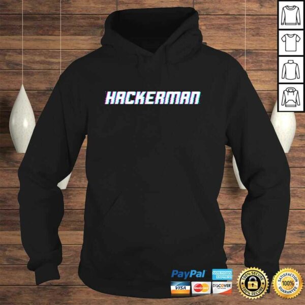 Funny Hackerman Vintage Glitch EffecTShirt