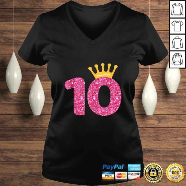 Funny Happy Birthday , Girls 10th Party 10 Years Old Bday TShirt