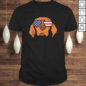 Funny Hungarian Vizsla Dog 4th of July TShirt Funny Hungarian Vizsla Dog 4th of July TShirt