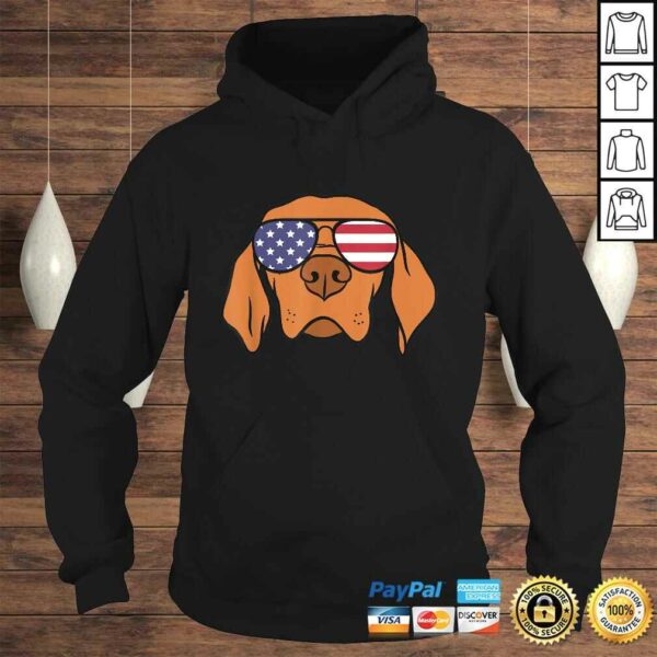 Funny Hungarian Vizsla Dog 4th of July TShirt