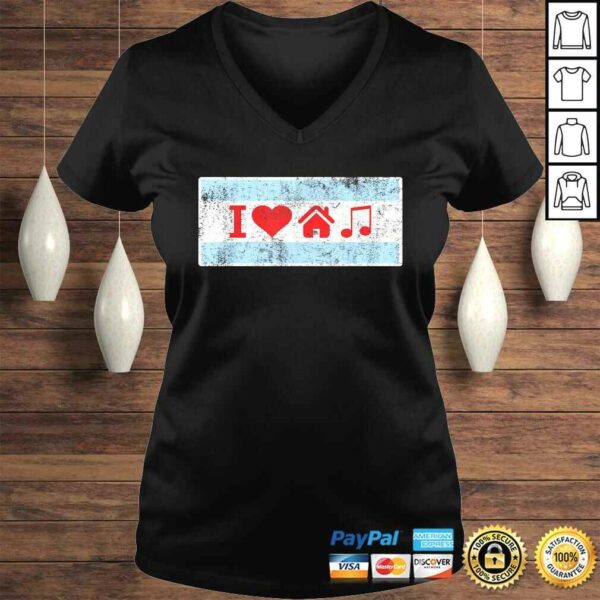 Funny I Love Chicago House Music – Flag DJ Shirt