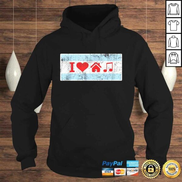 Funny I Love Chicago House Music – Flag DJ Shirt