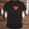 Funny I Love Shark Tee Shirt