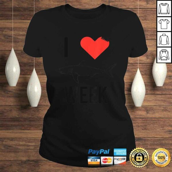 Funny I Love Shark Tee Shirt