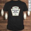 Funny I Put Ketchup On My Ketchup Condiment Catsup Design V-Neck T-Shirt