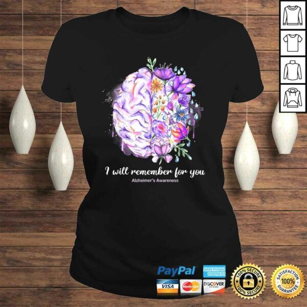 Funny I Will Remember For You Brain Alzheimer’s Awareness Shirt