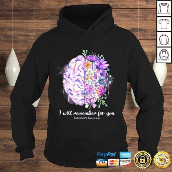 Funny I Will Remember For You Brain Alzheimer’s Awareness Shirt