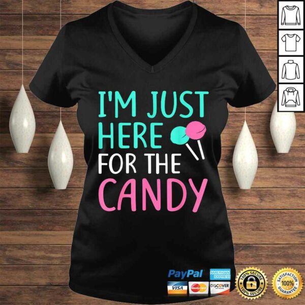 Funny I’m Just Here For The Candy Shirt Halloween TShirt