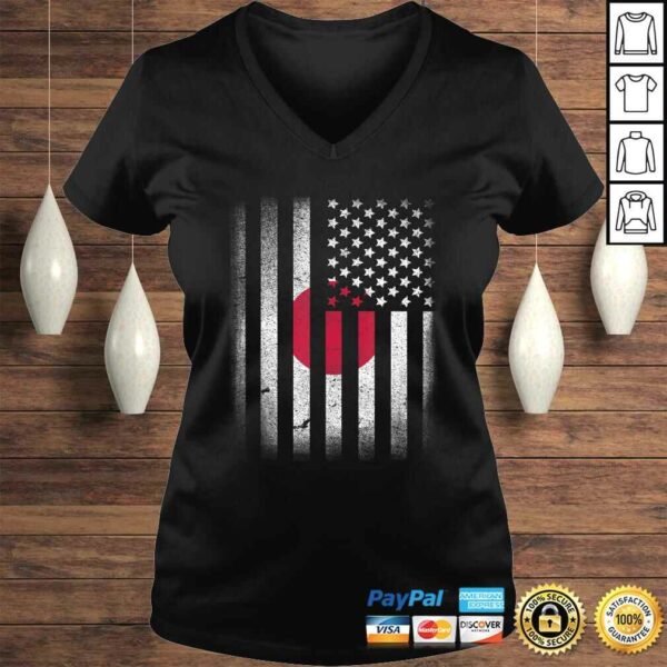 Funny Japanese American Flag Japan Usa Cute Oriental Gift TShirt