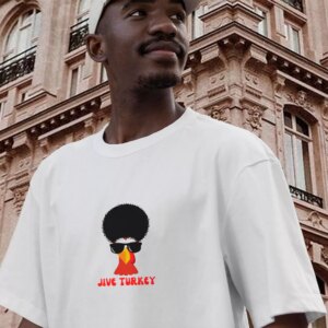 Funny Jive Turkey Hair Thanksgiving Vintage T Shirt 3