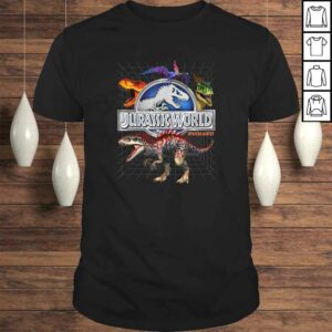 Funny Jurassic World Evolved Dino Grid T-Rex Graphic Shirt Funny Jurassic World Evolved Dino Grid T-Rex Graphic Shirt