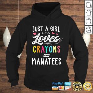 Funny Just A Girl Who Loves Crayons And Manatees Kids, Youth Shirt 3 Funny Just A Girl Who Loves Crayons And Manatees Kids Youth Shirt 4