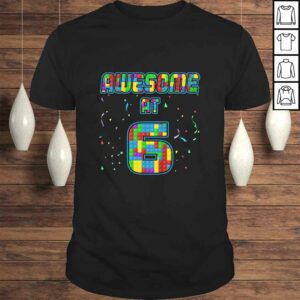 Funny Kids 6 Years Old Birthday Gift I Age 6 Build Blocks Bricks Theme TShirt Funny Kids 6 Years Old Birthday Gift I Age 6 Build Blocks Bricks Theme TShirt