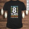 Funny Kids 8th Birthday 8 Years Old Vintage Retro 96 Months TShirt Gift