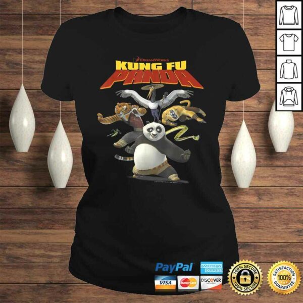 Funny Kung Fu Panda Group Shot Action Portrait Movie Logo TShirt