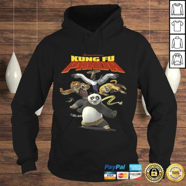 Funny Kung Fu Panda Group Shot Action Portrait Movie Logo TShirt