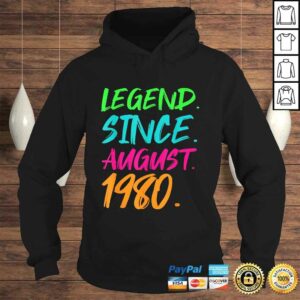 Funny Legend Since August 1980 Men Women Bday Gifts 40th Birthday Tee Shirt 3 Funny Legend Since August 1980 Men Women Bday Gifts 40th Birthday Tee Shirt 4