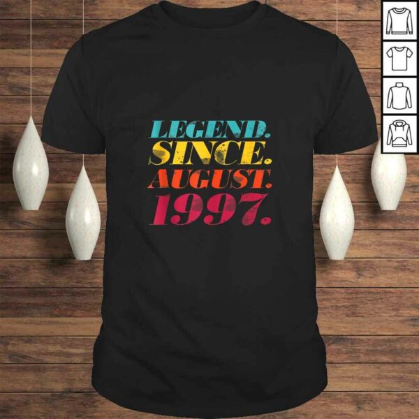 Funny Legend Since August 1997 Bday Gifts 23rd Birthday Tee Shirt