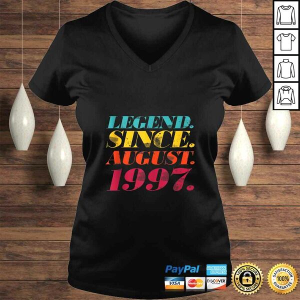 Funny Legend Since August 1997 Bday Gifts 23rd Birthday Tee Shirt