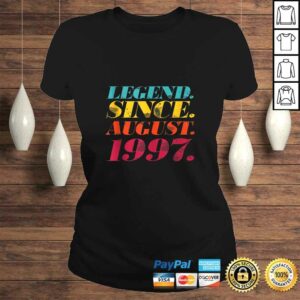 Funny Legend Since August 1997 Bday Gifts 23rd Birthday Tee Shirt 2 Funny Legend Since August 1997 Bday Gifts 23rd Birthday Tee Shirt 3