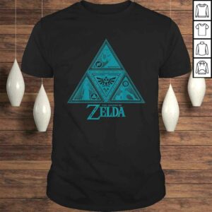 Funny Legend of Zelda Teal Triforce Symbolism Graphic Tee Shirt Funny Legend of Zelda Teal Triforce Symbolism Graphic Tee Shirt
