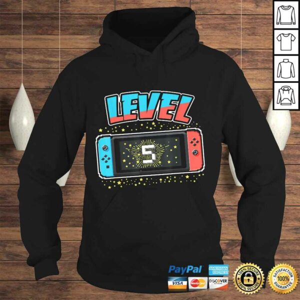 Funny Level 5 Birthday Shirt Boy 5 Years Old Video Games Shirt