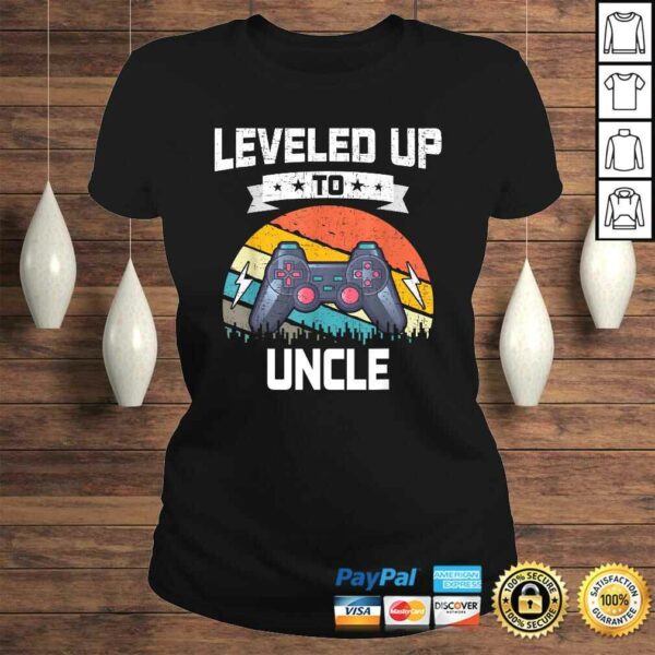 Funny Leveled up to Uncle Funny Video Gamer Gaming Gift TShirt