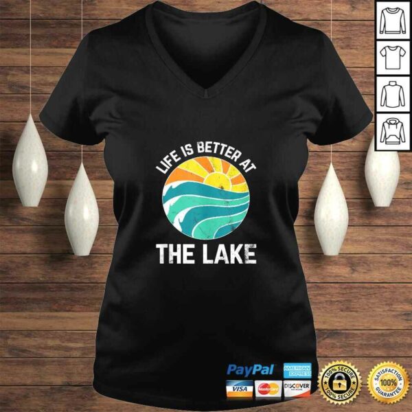 Funny Life Is Better At The Lake Boating Fishing Cabin Tee Shirt