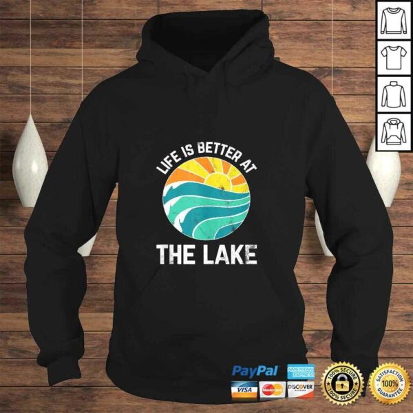 Funny Life Is Better At The Lake Boating Fishing Cabin Tee Shirt