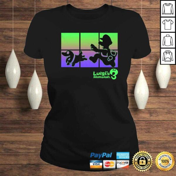 Funny Luigi’s Mansion 3 Luigi And Polterpup Silhouette TShirt