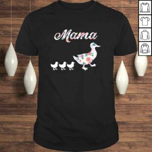 Funny Mama Duck Shirt, Mama Duck and 3 Ducklings, Floral Mom of 3 TShirt Funny Mama Duck Shirt, Mama Duck and 3 Ducklings, Floral Mom of 3 TShirt