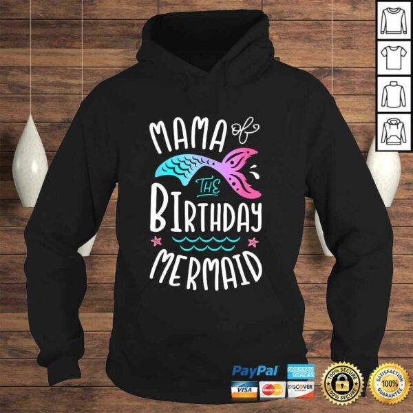 Funny Mama Of The Birthday Mermaid Gifts Women Family Matching Shirt