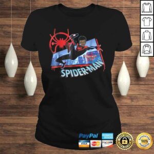 Funny Marvel Spider Man Into the Spider Verse Miles Kick V Neck T Shirt 3