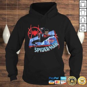 Funny Marvel Spider Man Into the Spider Verse Miles Kick V Neck T Shirt 4