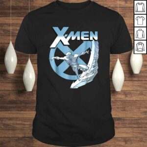 Funny Marvel X-Men Iceman Blue X Epic Cold Slide Graphic Shirt Funny Marvel X-Men Iceman Blue X Epic Cold Slide Graphic Shirt