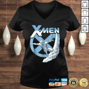 Funny Marvel X-Men Iceman Blue X Epic Cold Slide Graphic Shirt