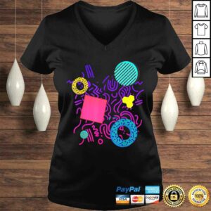 Funny Memphis Style Shirt Gift Geometric 90s 80s Pattern Tee Shirt