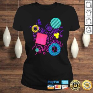 Funny Memphis Style Shirt Gift Geometric 90s 80s Pattern Tee Shirt 3