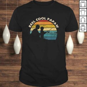 Funny Mens Vintage Reel Cool Papaw Fishing Shirt Father’s Day Shirt
