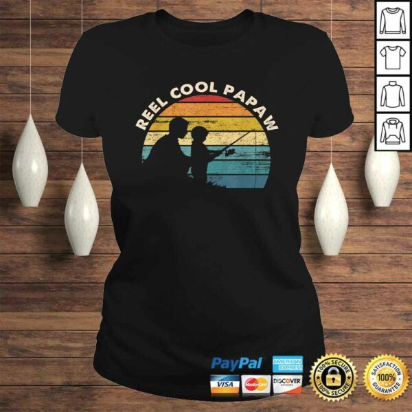 Funny Mens Vintage Reel Cool Papaw Fishing Shirt Father’s Day Shirt