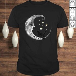 Funny Moon and Stars with Black CaGift Top Funny Moon and Stars with Black CaGift Top