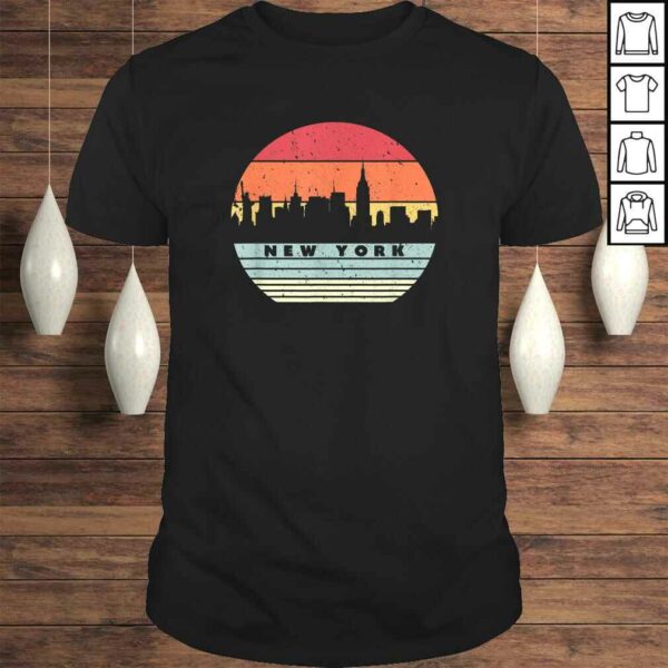 Funny New York Souvenir Shirt. Retro Style USA Skyline TShirt