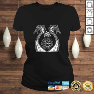 Funny Norse Mythology Odin Wolfs Viking Valknut Vegwisir TShirt 2 Funny Norse Mythology Odin Wolfs Viking Valknut Vegwisir TShirt 3