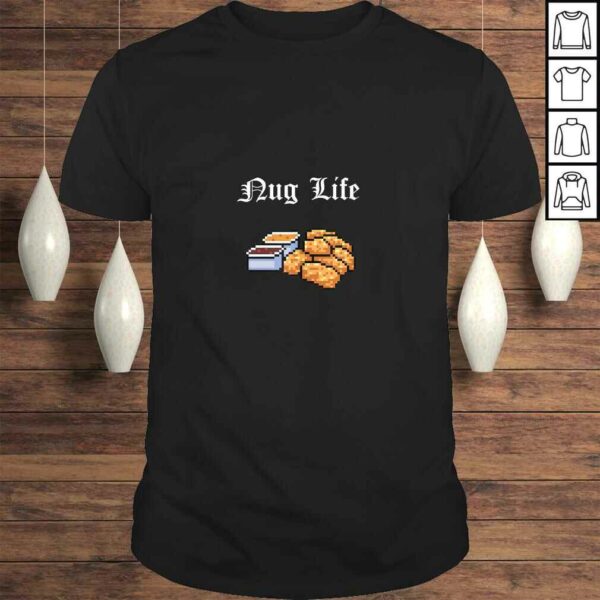Funny Nug Life Funny Chicken Nugget Thug Meme V-Neck T-Shirt