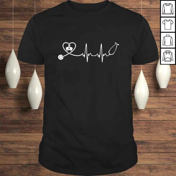 Funny Nurse Stethoscope HeartbeaTShirt