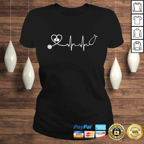 Funny Nurse Stethoscope HeartbeaTShirt