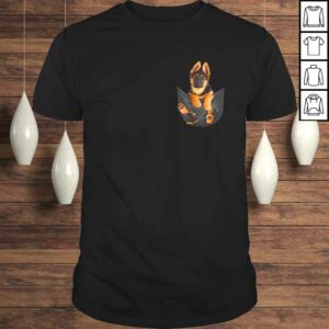 Funny Pocket German Shepherd Puppy! Cute Dog Lover Tee T-Shirt Funny Pocket German Shepherd Puppy! Cute Dog Lover Tee T-Shirt