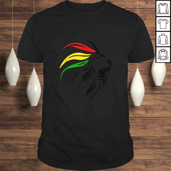 Funny Rasta Reggae Lion Art for Rastafari Lover TShirt